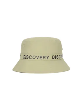 Logo Woven BUCKET Hat Beige