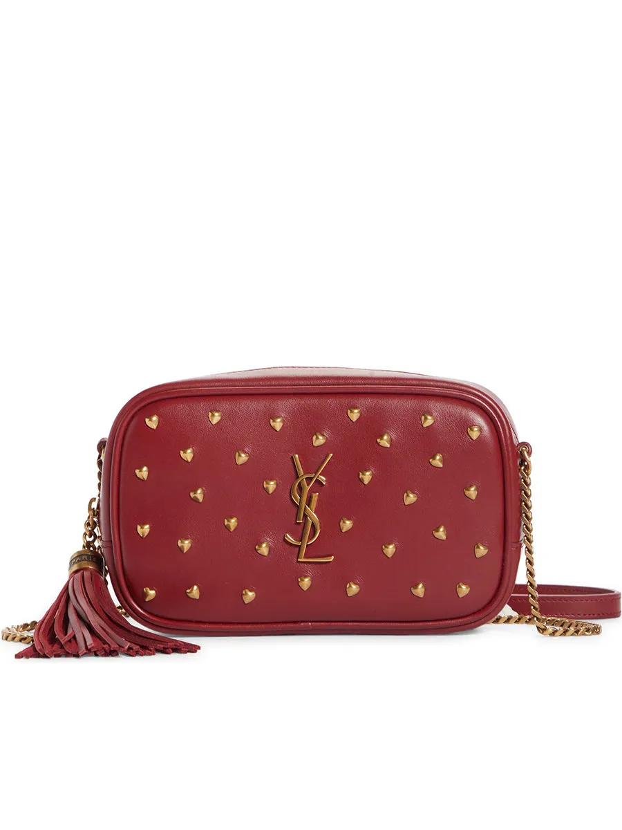 Lou Mini Bag in Smooth Leather with Heart Studs