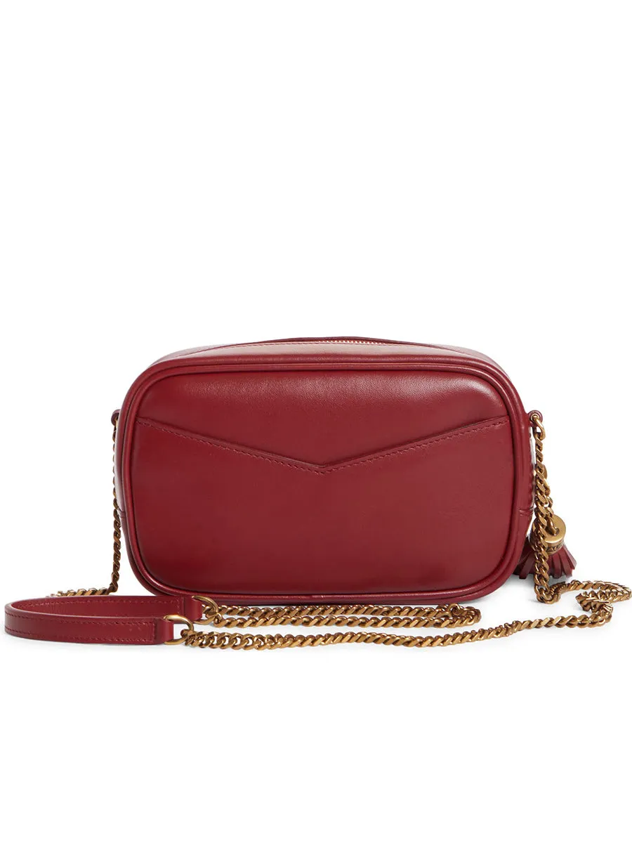 Lou Mini Bag in Smooth Leather with Heart Studs