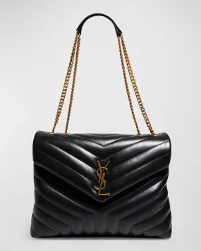 Loulou Medium YSL Shoulder Bag in Quilted Leather