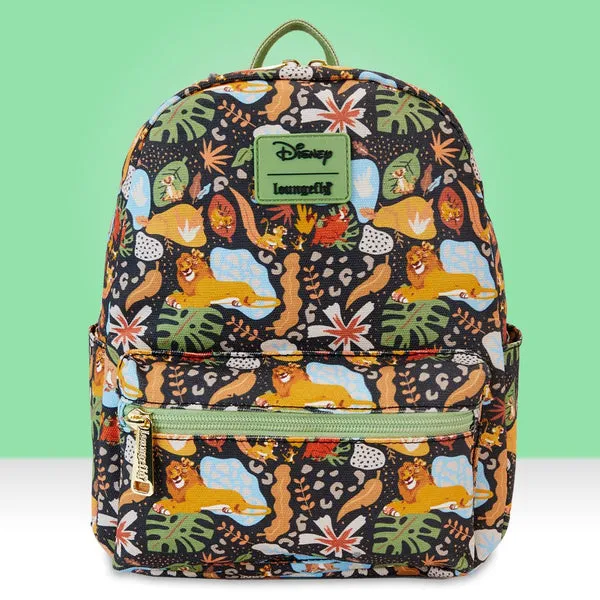 Loungefly x Disney Lion King 30th Anniversary Silhouette AOP Nylon Backpack