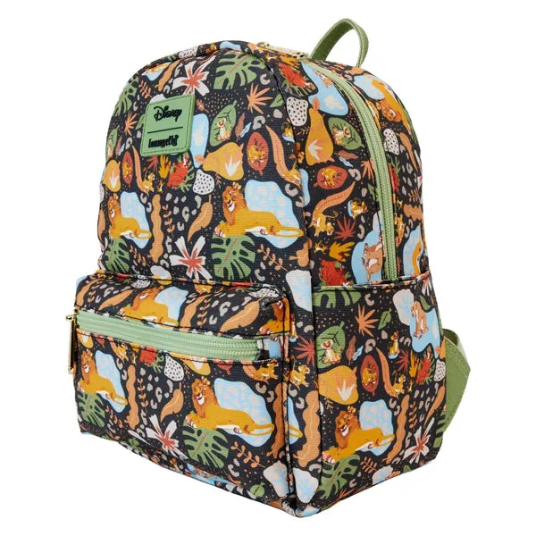 Loungefly x Disney Lion King 30th Anniversary Silhouette AOP Nylon Backpack