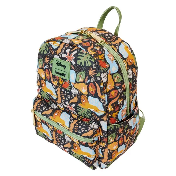 Loungefly x Disney Lion King 30th Anniversary Silhouette AOP Nylon Backpack