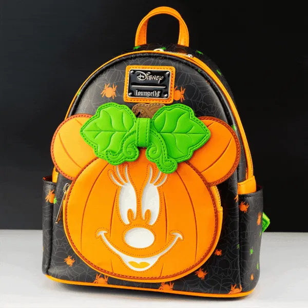 Loungefly x Disney Minnie-O-Lantern Pumpkin Minnie Mouse Mini Backpack