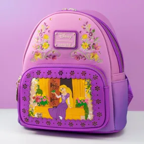 Loungefly x Disney Tangled Rapunzel Die Cut Window Scene Mini Backpack