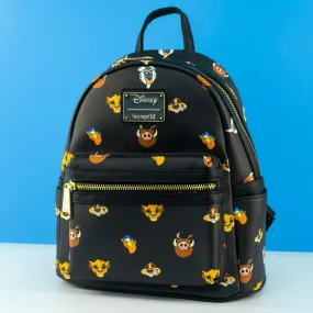 Loungefly x Disney The Lion King Character Faces AOP Mini Backpack