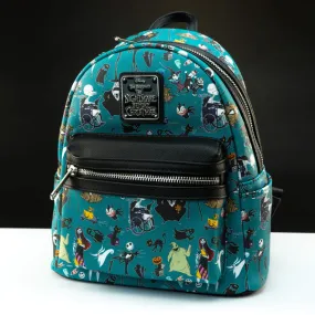 Loungefly x Disney The Nightmare Before Christmas Character Print Mini Backpack