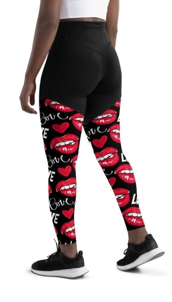 Love & Kisses Compression Leggings