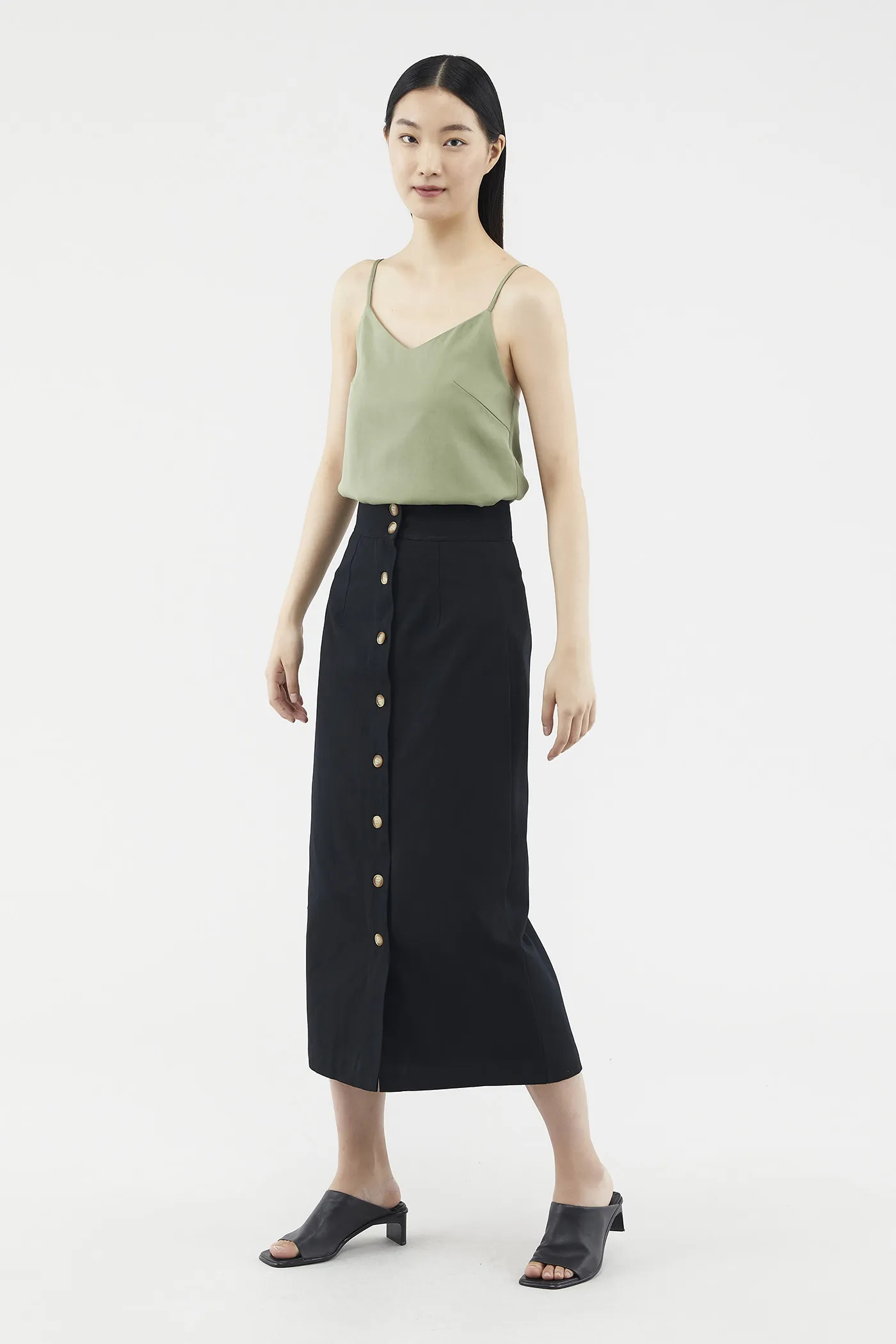 Lovena Button-through Skirt 