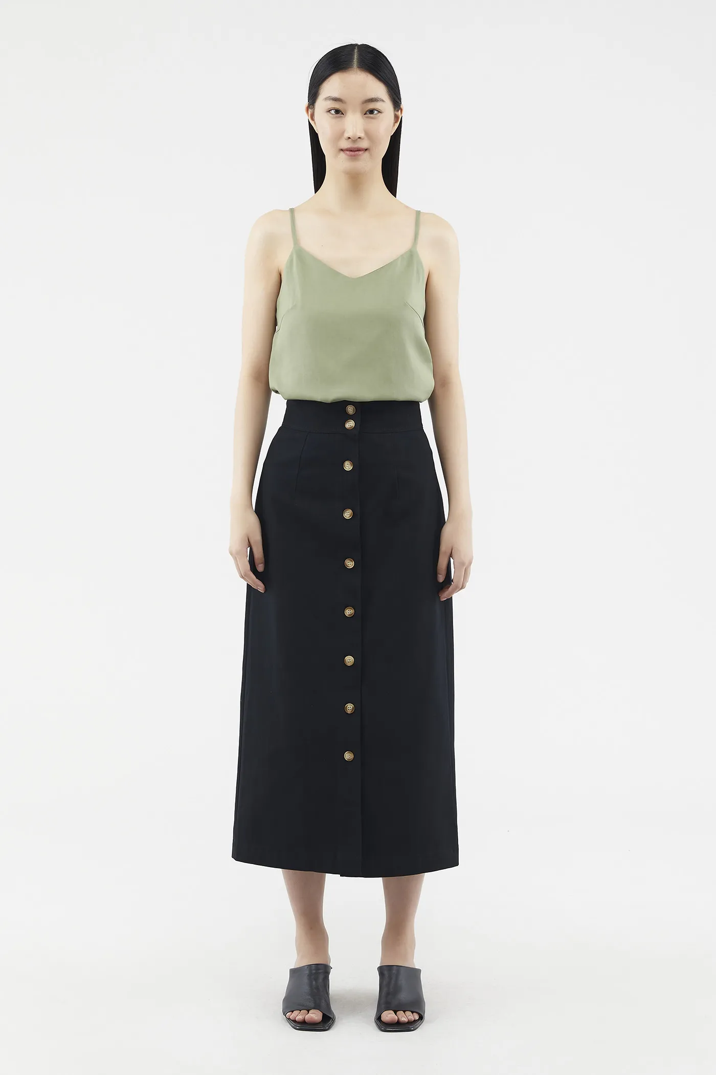 Lovena Button-through Skirt 