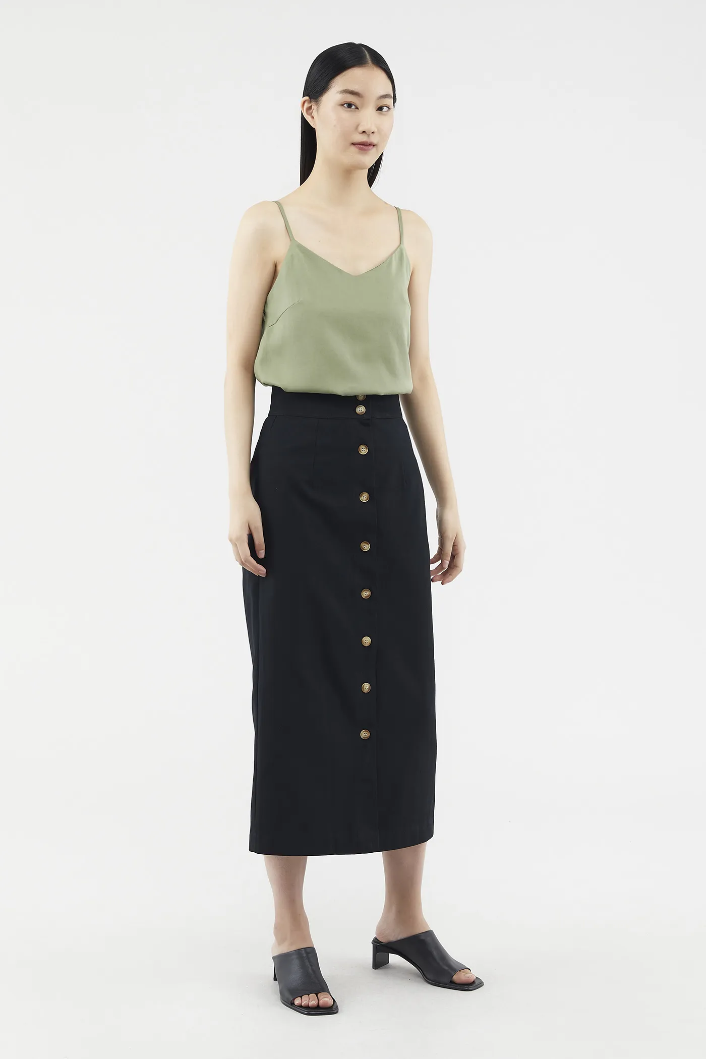 Lovena Button-through Skirt 