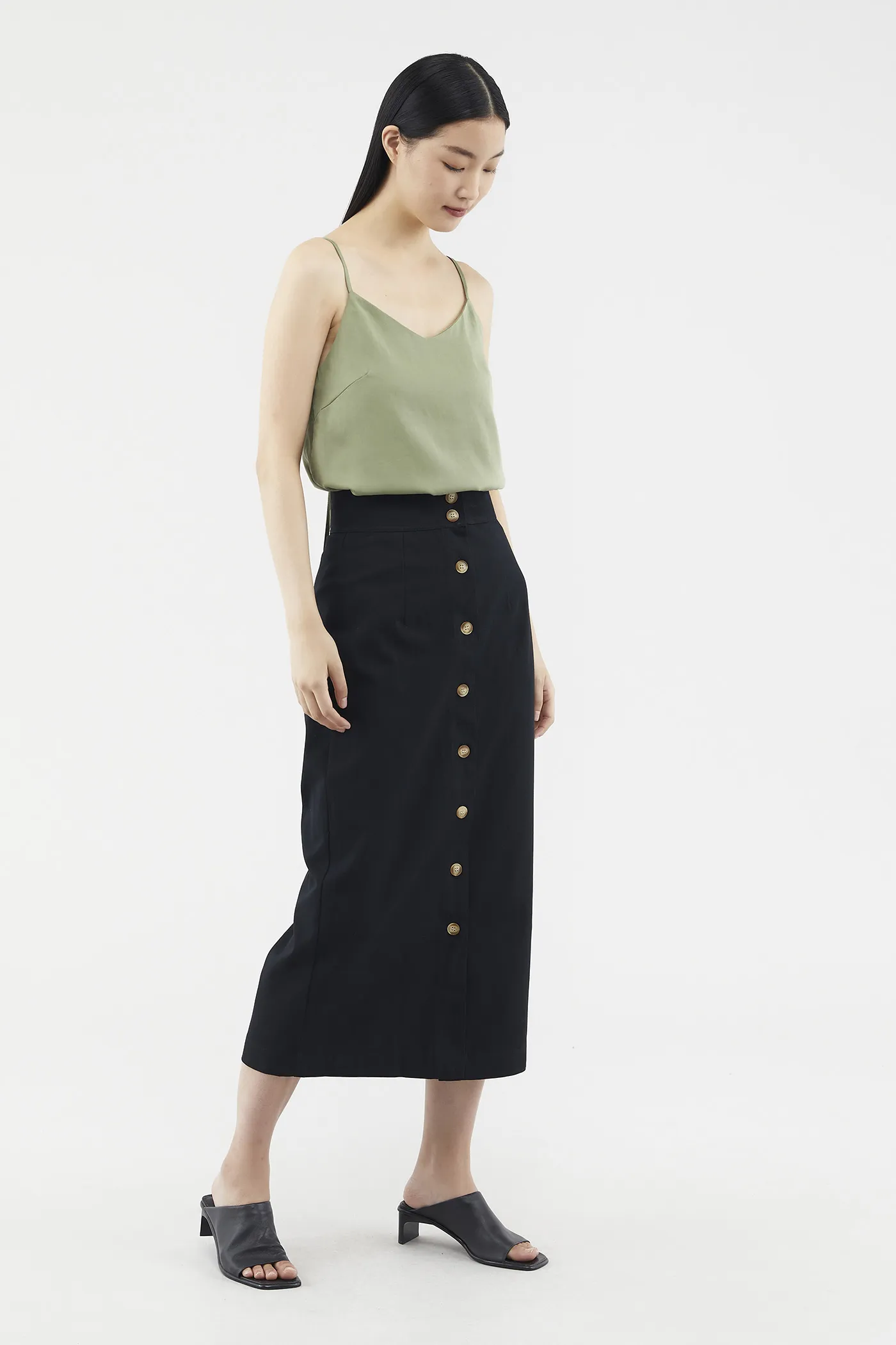 Lovena Button-through Skirt 