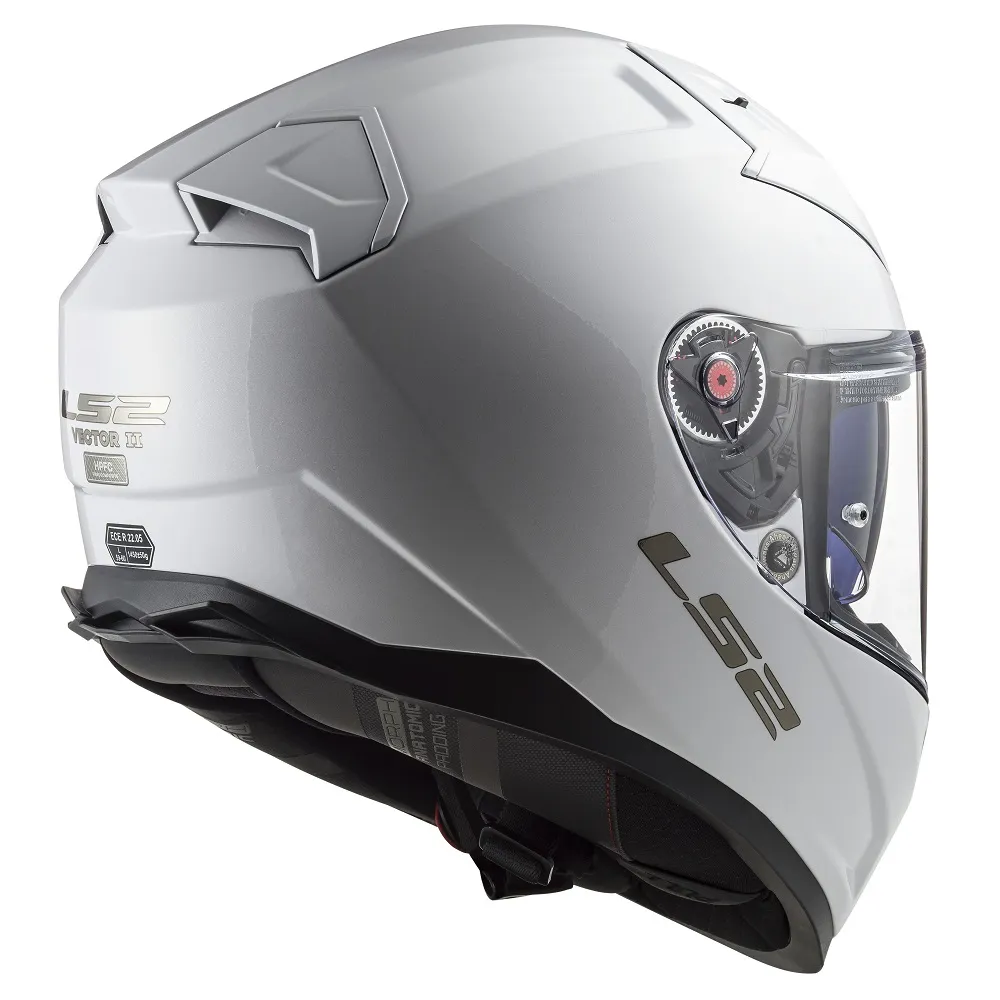 LS2 FF811 Vector II Plain Helmet - White