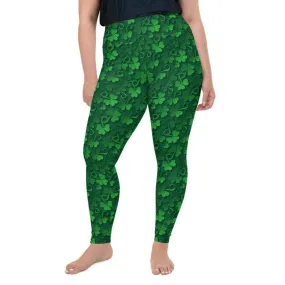 Lucky Shamrock Plus Size Leggings