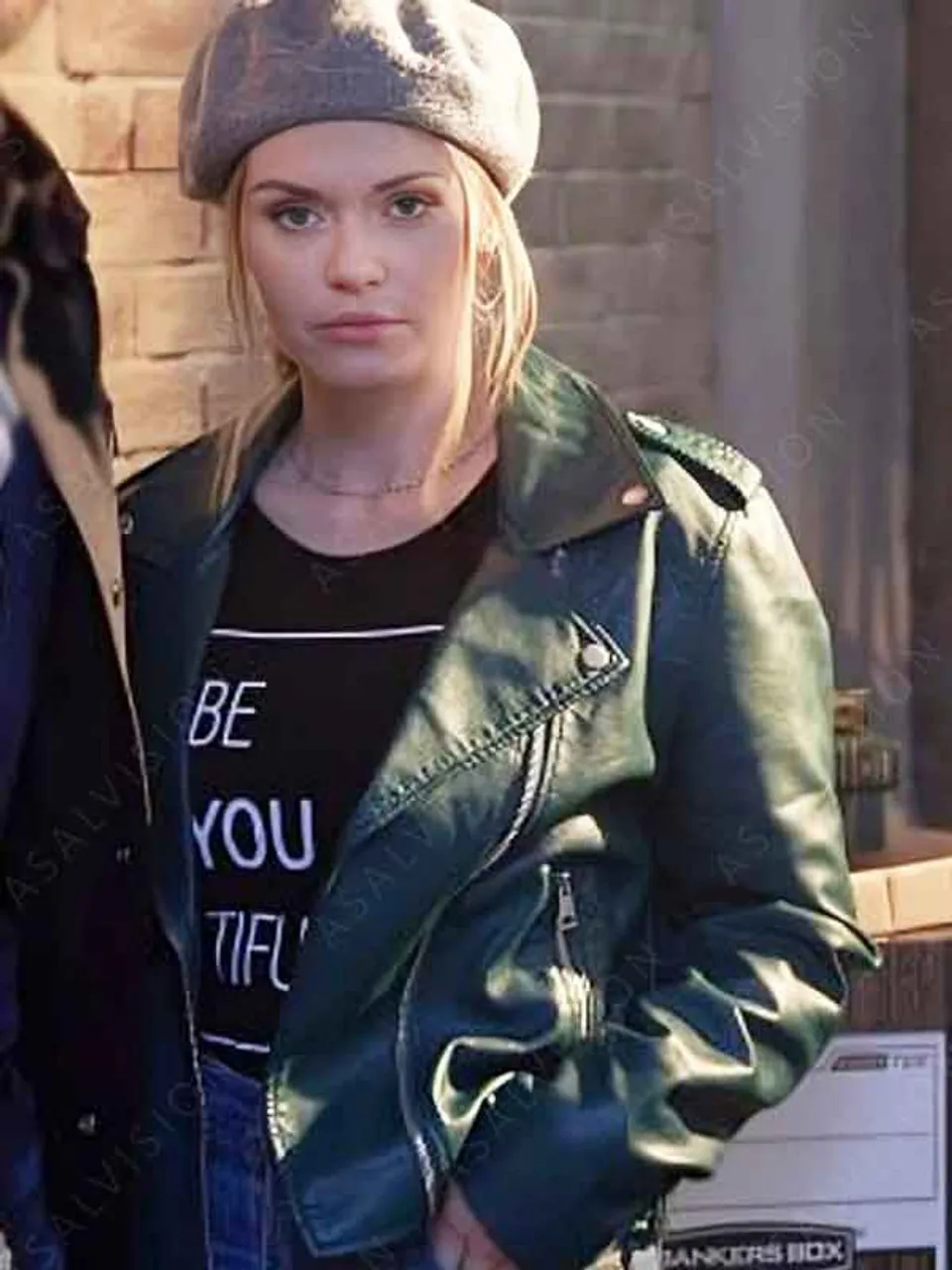 Maddie Tipline Mysteries Dial 1 For Murder 2024 Leather Jacket