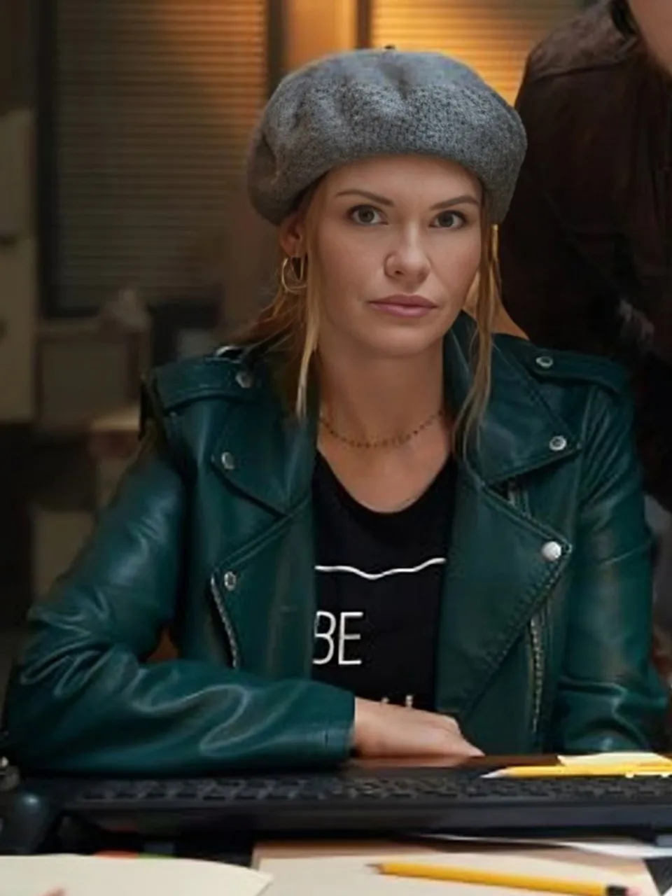 Maddie Tipline Mysteries Dial 1 For Murder 2024 Leather Jacket