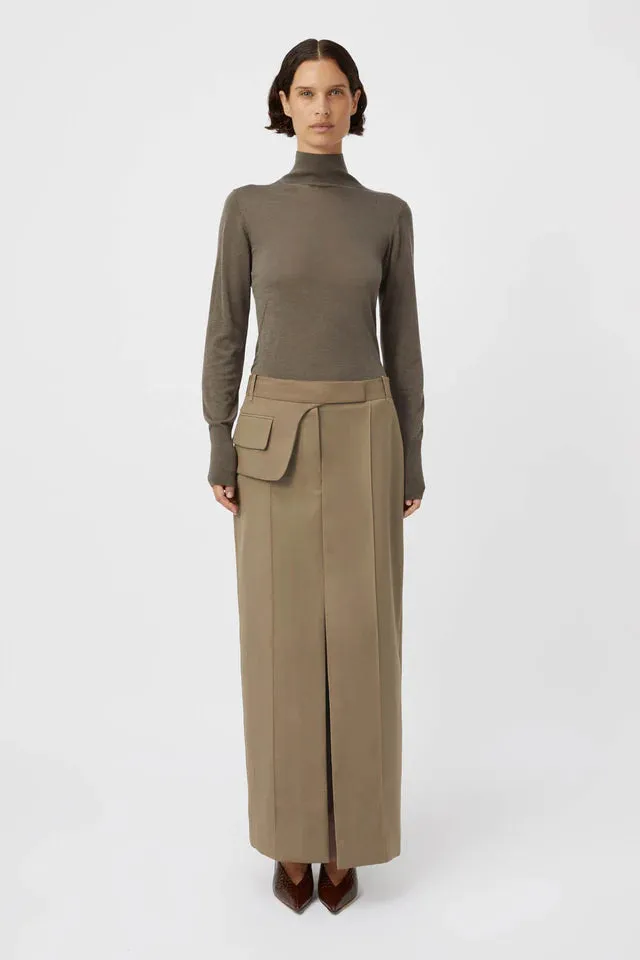 Madero Maxi Skirt | Khaki