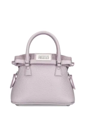 Maison Margiela   5AC Micro grained leather top handle bag 