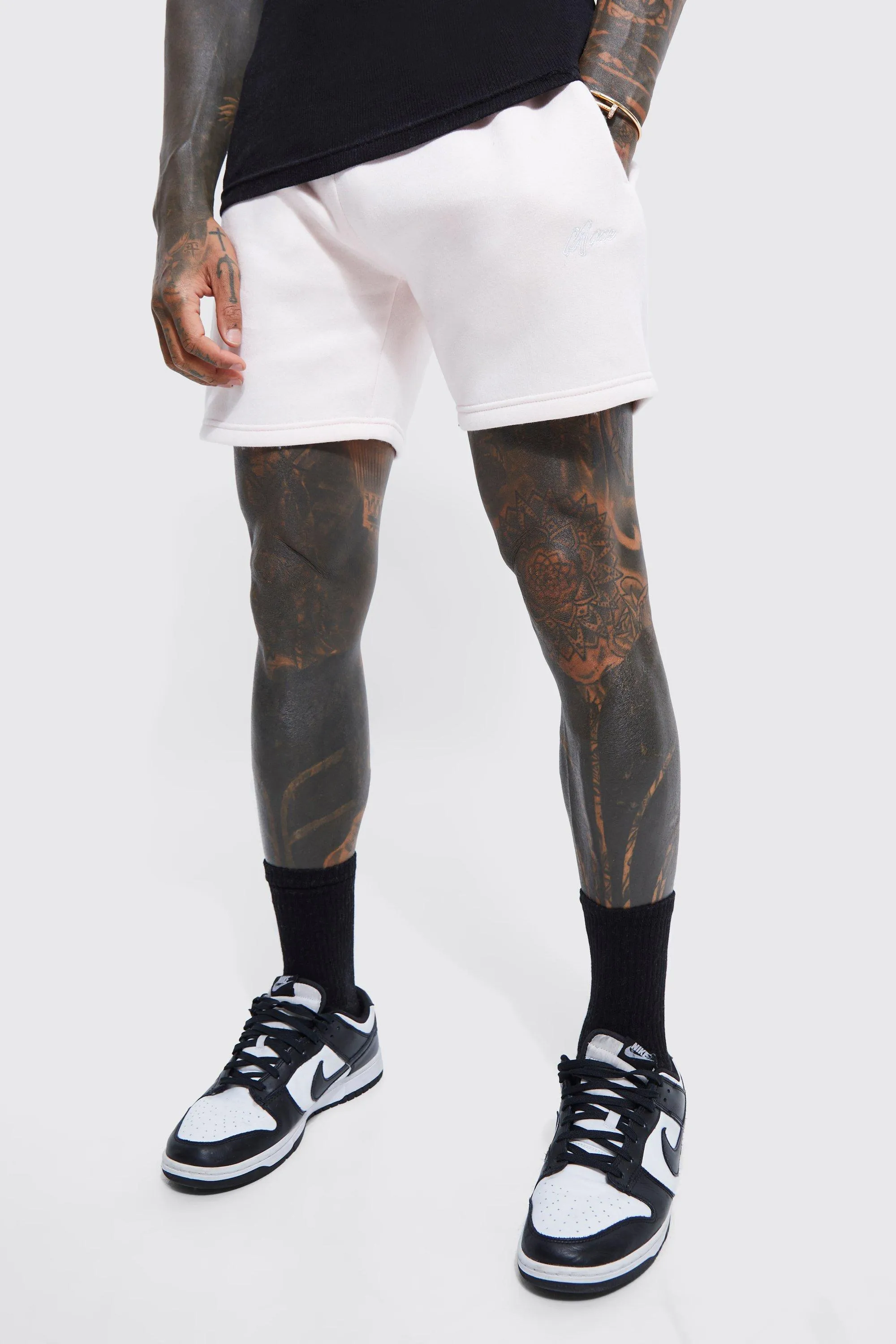 Man Loose Fit Short Length Jersey Short | boohooMAN UK