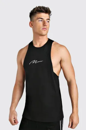 MAN Signature Racer Back Tank