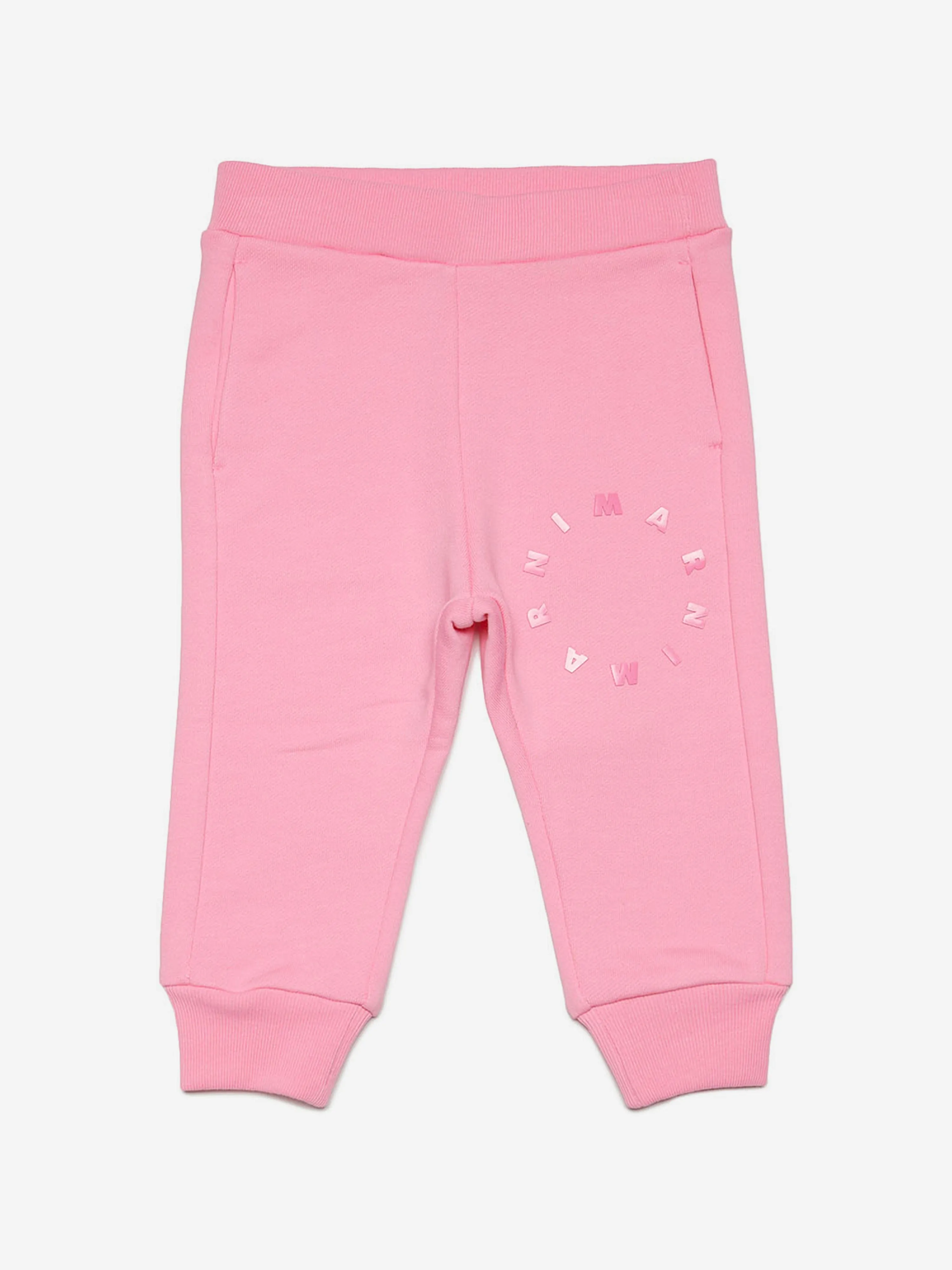 MARNI Baby Girls Round Logo Joggers in Pink