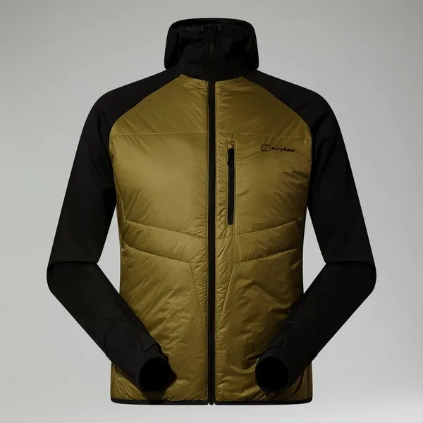 Men's Trawden Hybrid Hooded Jacket - Green/Black