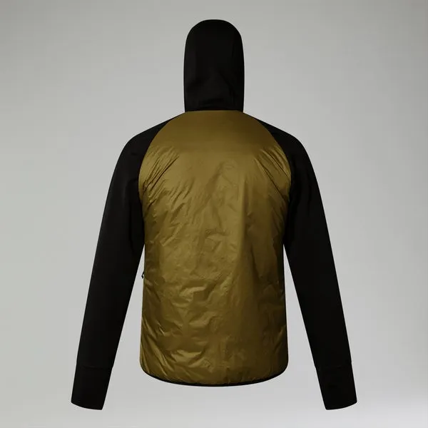 Men's Trawden Hybrid Hooded Jacket - Green/Black