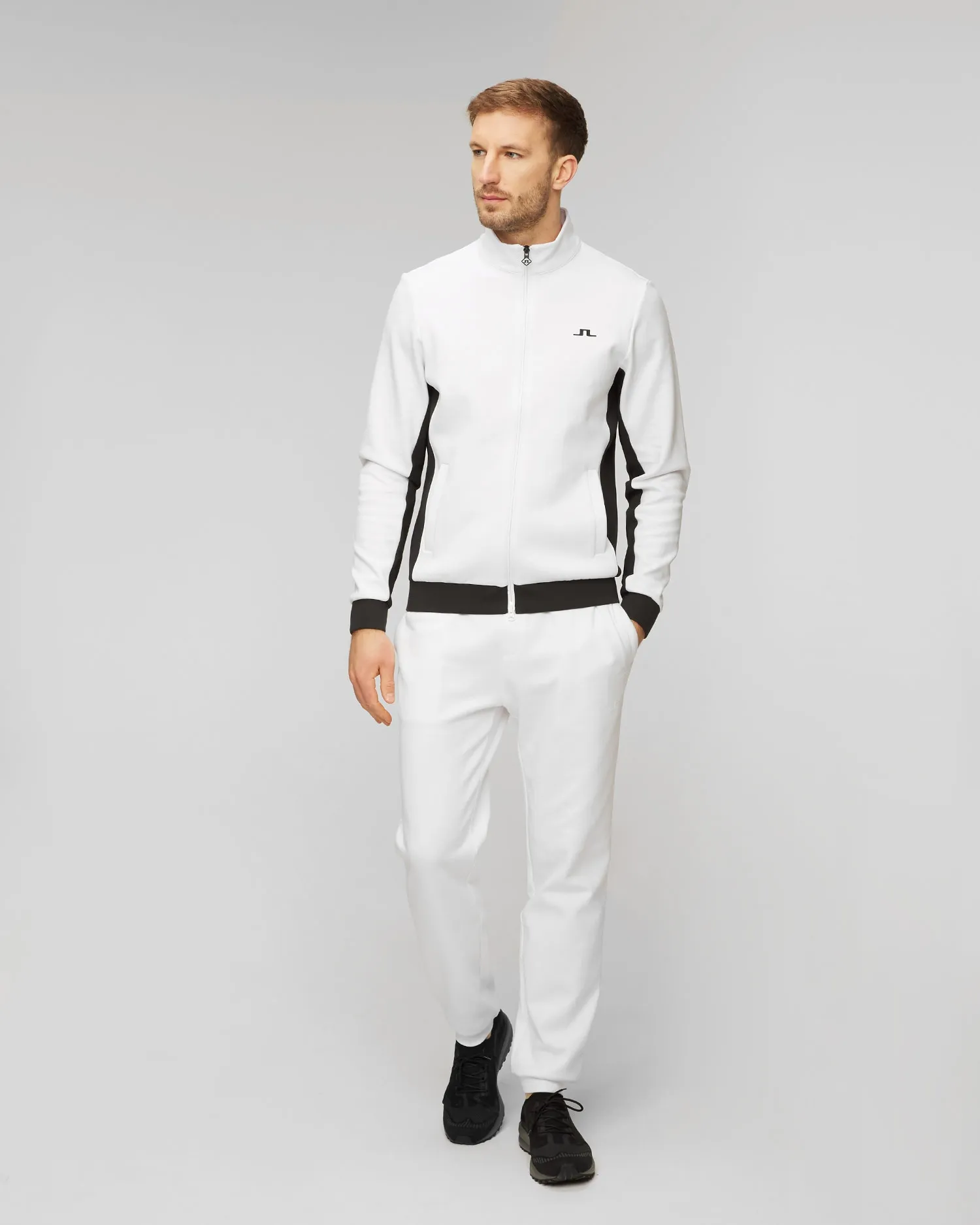 Men's white J.Lindeberg Callum Zip Jacket AMJS10163-white