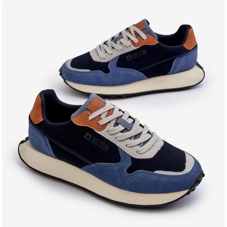 Men's Sneakers Memory Foam System Big Star NN174356 Navy Blue