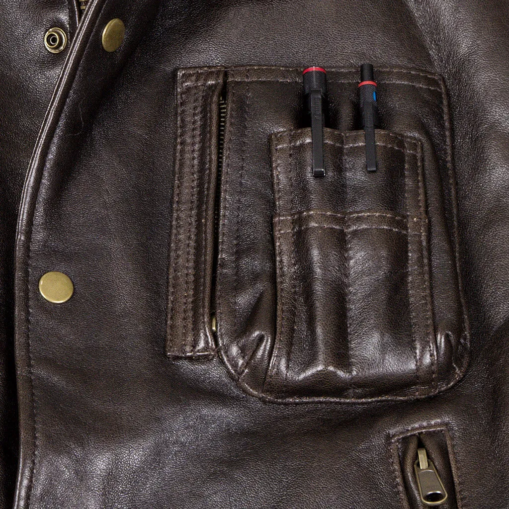 Men's Stearman Leather Vest - Vintage Lambskin | Cockpit USA