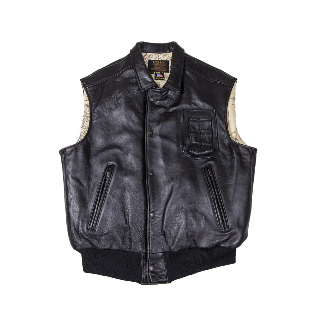 Men's Stearman Leather Vest - Vintage Lambskin | Cockpit USA