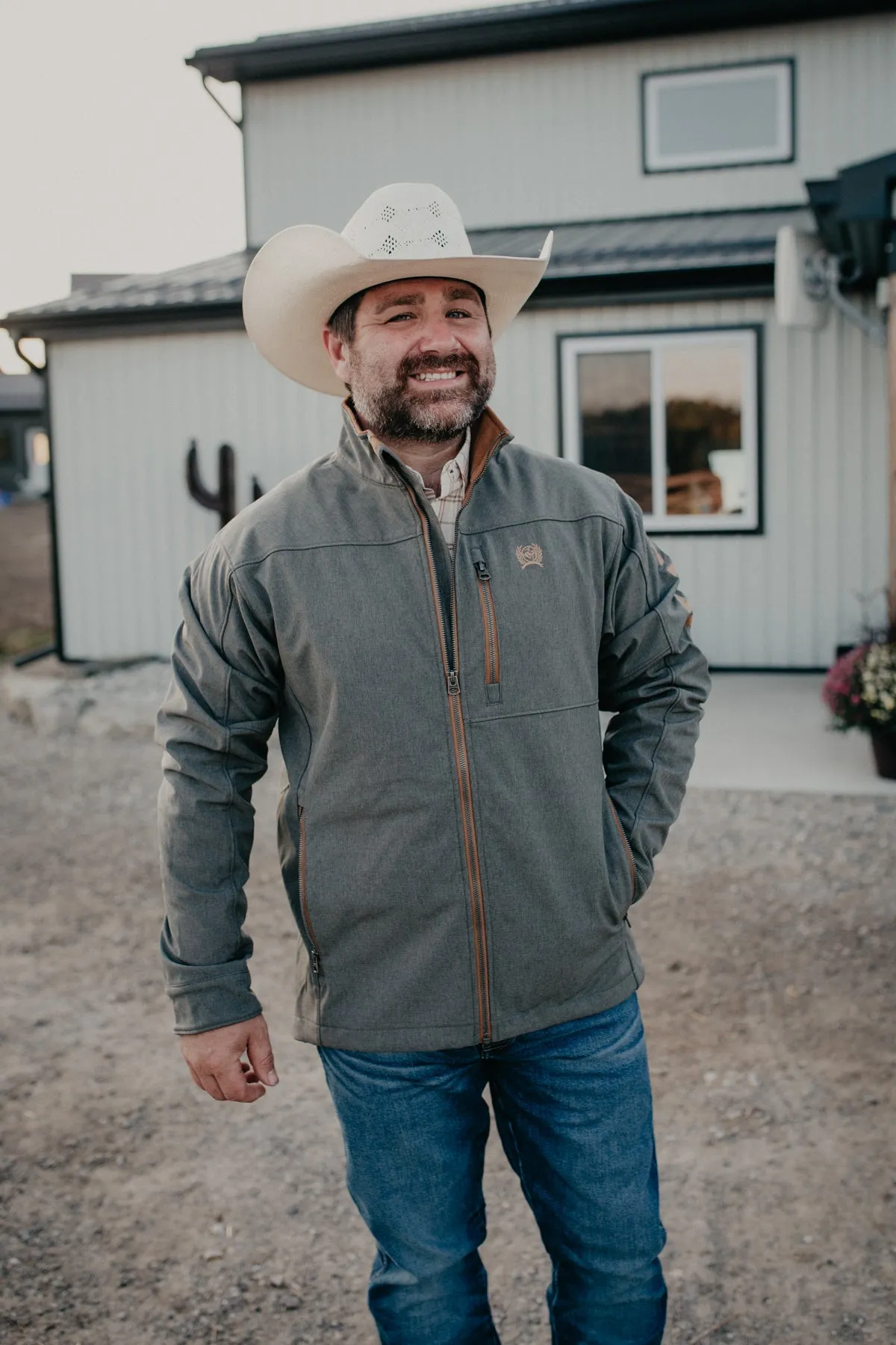 Men's CINCH Charocal Soft Shell Bonded Jacket  (S-XXL)