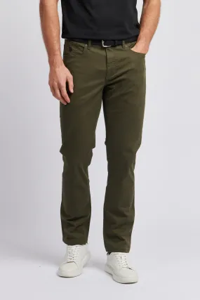 Mens Core 5 Pocket Trousers in Forest Night