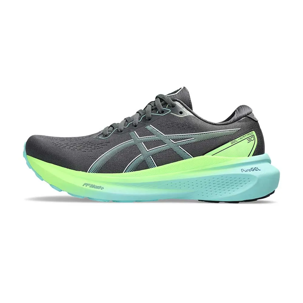 Men's Gel-Kayano 30 Running Shoe - Carrier Grey/Illuminate Mint - Regular (D)