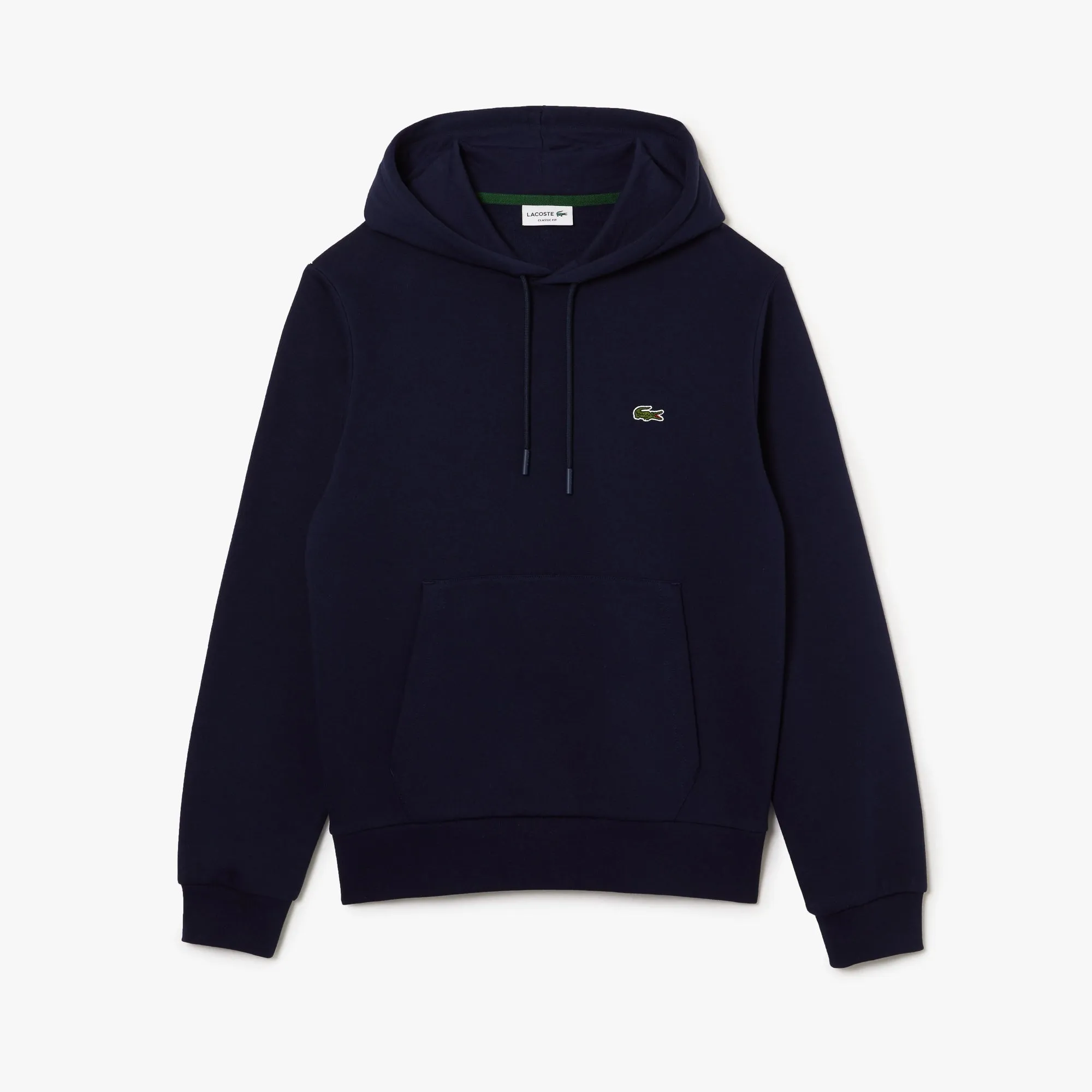 Men's Lacoste Organic Cotton Hooded Sweatshirt Navy Blue