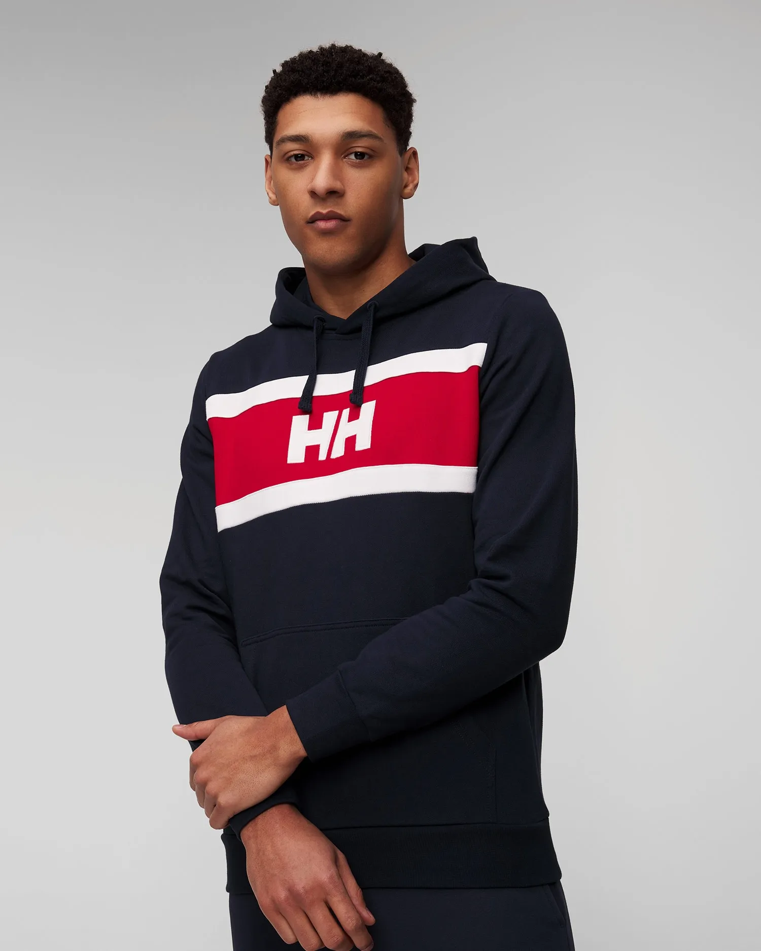 Men’s navy blue Helly Hansen Salt Cotton Hoodie 34474-597