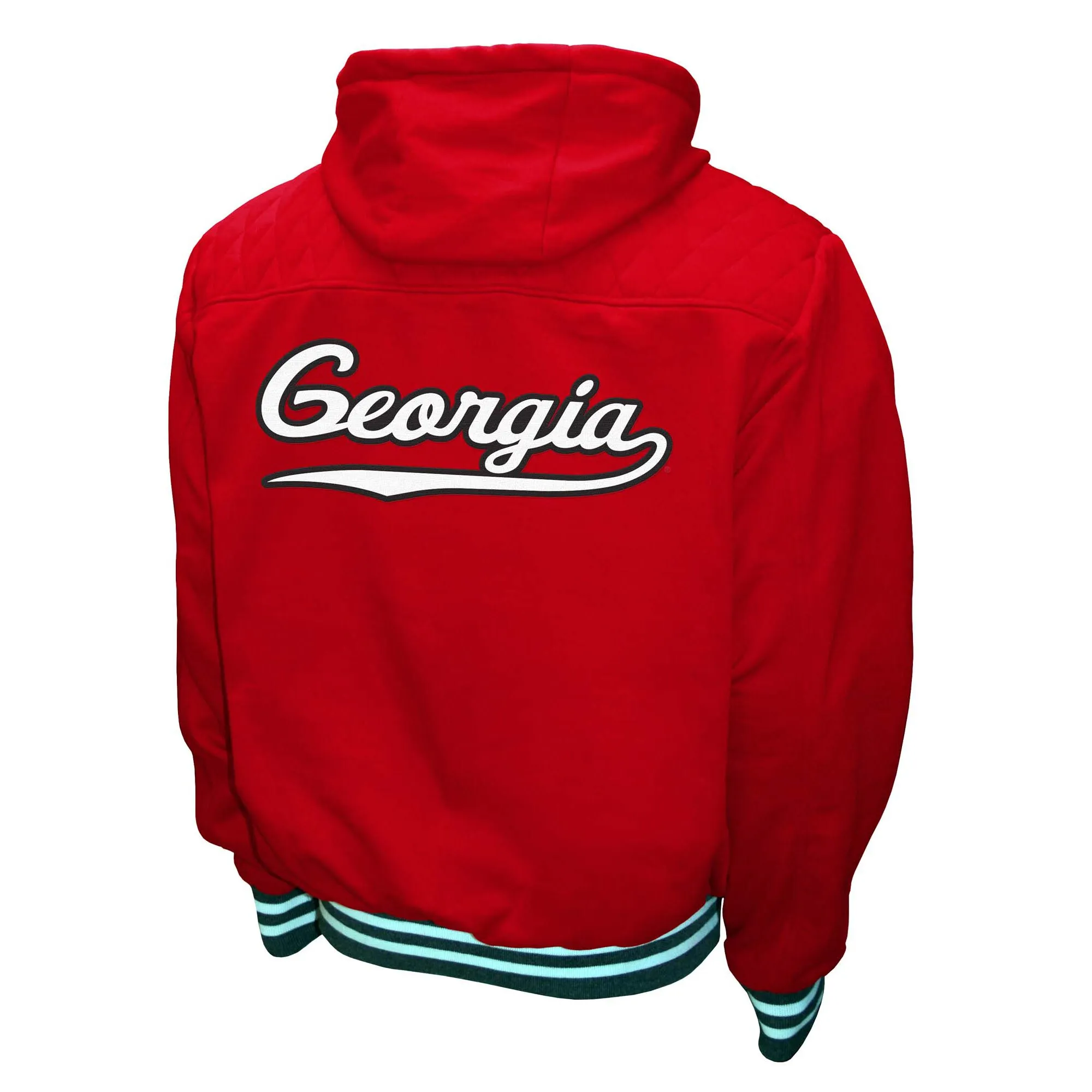 Men's Franchise Club Red Georgia Bulldogs Walk-On Full Zip Hoodie Jacket