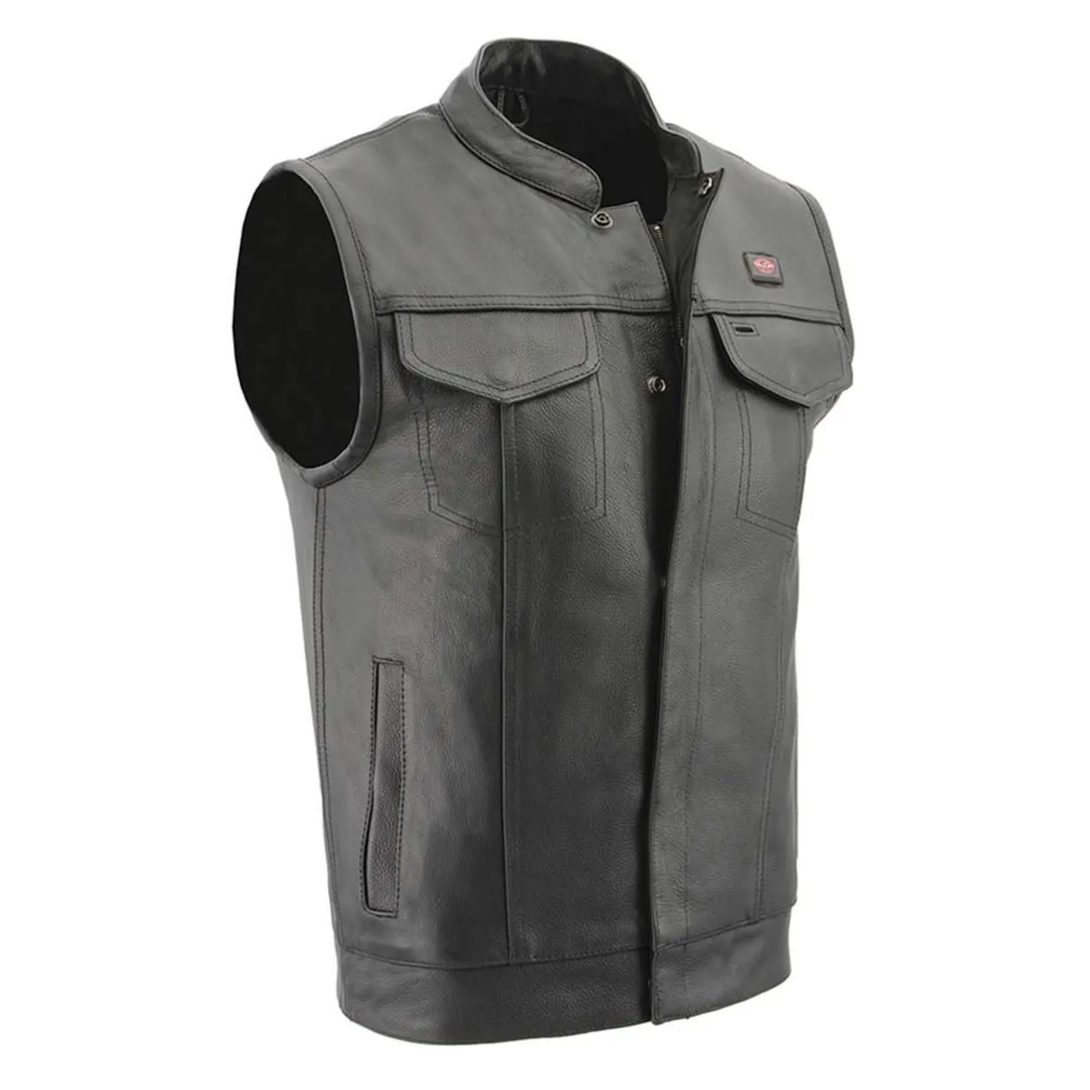 Milwaukee Leather 7.4V Men's Leather Club Style Vest with Heated and Cool Technology