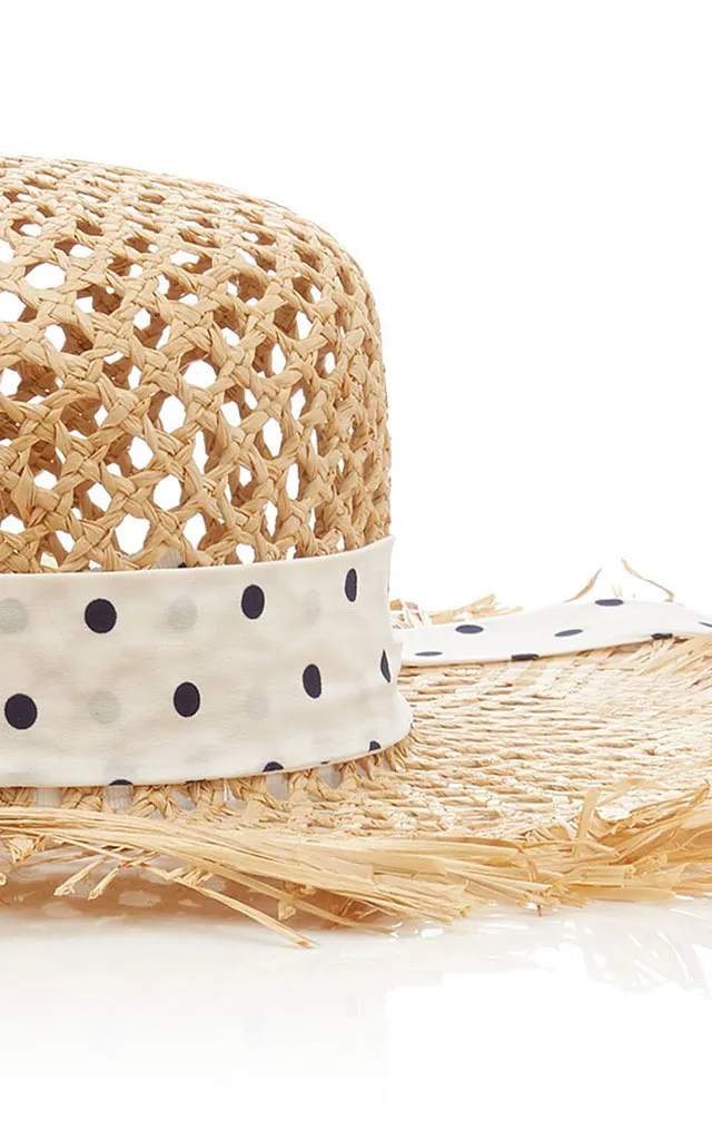 Miu Miu Frayed Straw Sun Hat