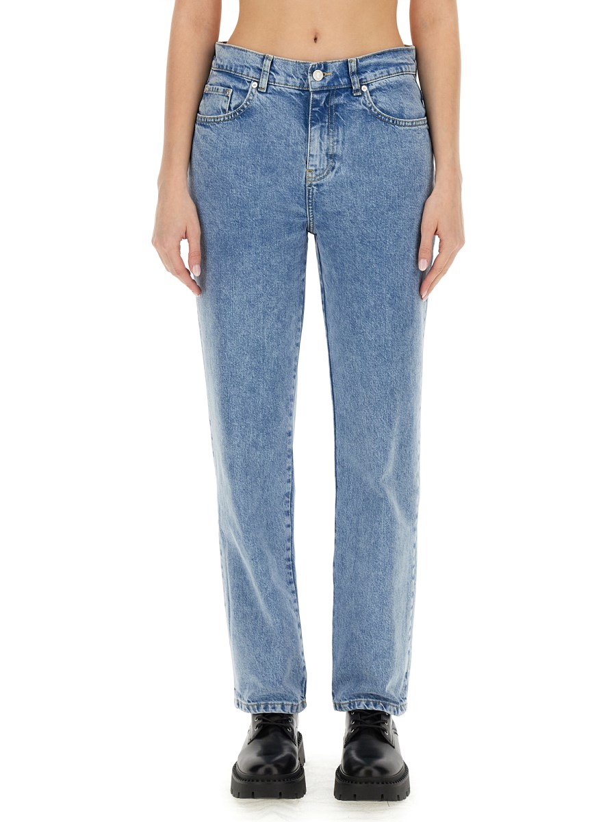 MOSCHINO JEANS      PANTALONE BOYFRIEND IN DENIM RICICLATO