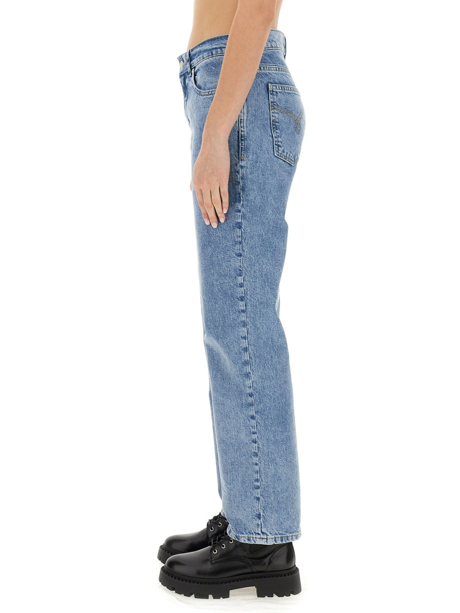 MOSCHINO JEANS      PANTALONE BOYFRIEND IN DENIM RICICLATO