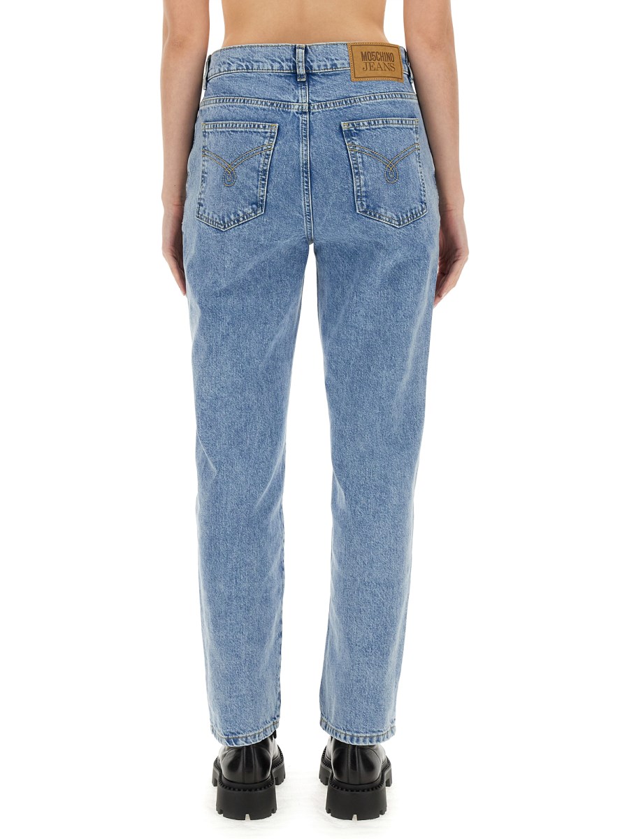 MOSCHINO JEANS      PANTALONE BOYFRIEND IN DENIM RICICLATO