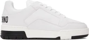 Moschino White Streetball Teddy Bear Sneakers