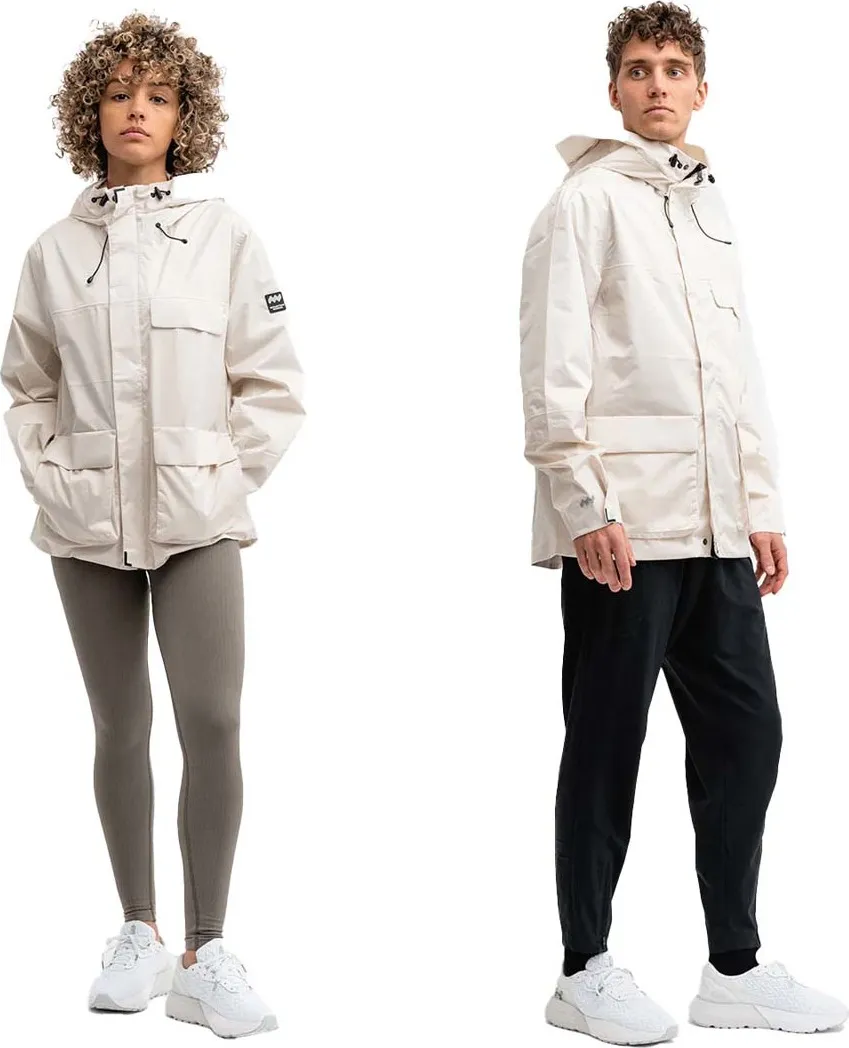 Mountain Works Unisex Utility Hybrid Rain Jacket Ivory | Buy Mountain Works Unisex Utility Hybrid Rain Jacket Ivory here | Outno
