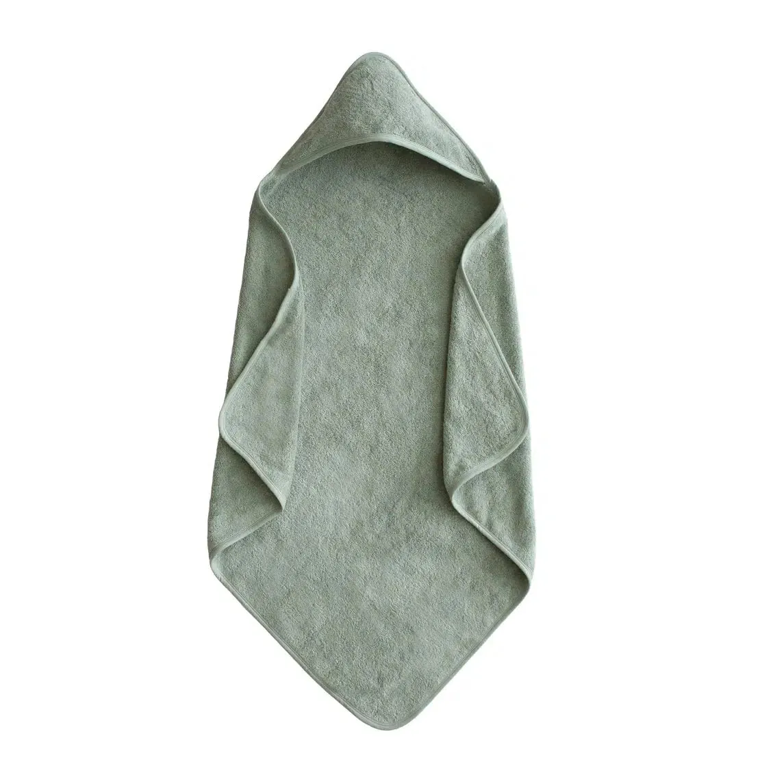 Mushie - Organic Cotton Baby Hooded Towel - Moss