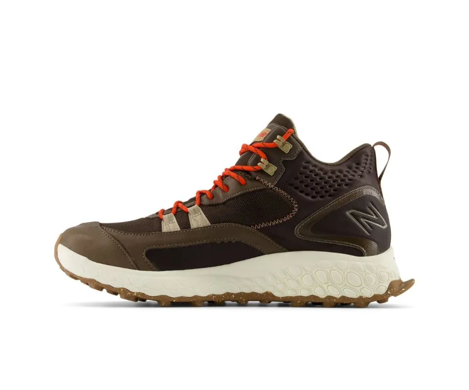 New Balance Fresh Foam X Hierro Mid GTX Mens Running Shoe - Dk Mushroom / Blk Coffee / Neo Flame