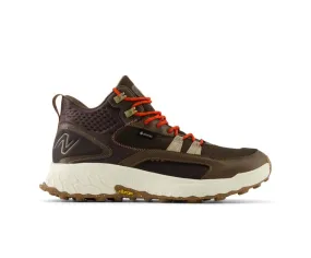 New Balance Fresh Foam X Hierro Mid GTX Mens Running Shoe - Dk Mushroom / Blk Coffee / Neo Flame