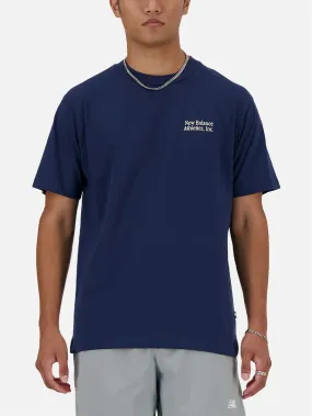 NEW BALANCE NB Athletics Flocked Relaxed Tee - Navy