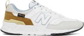 New Balance White & Gray 997H Sneakers