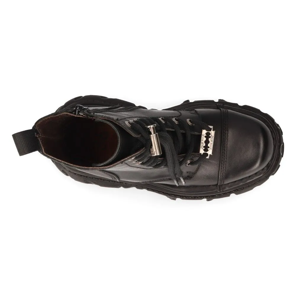 NEW ROCK - MILI083CCT-C4 Metallic Platform Military Boots